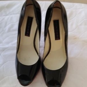 Steve Madden beautiful black leather heels, size 10 medium